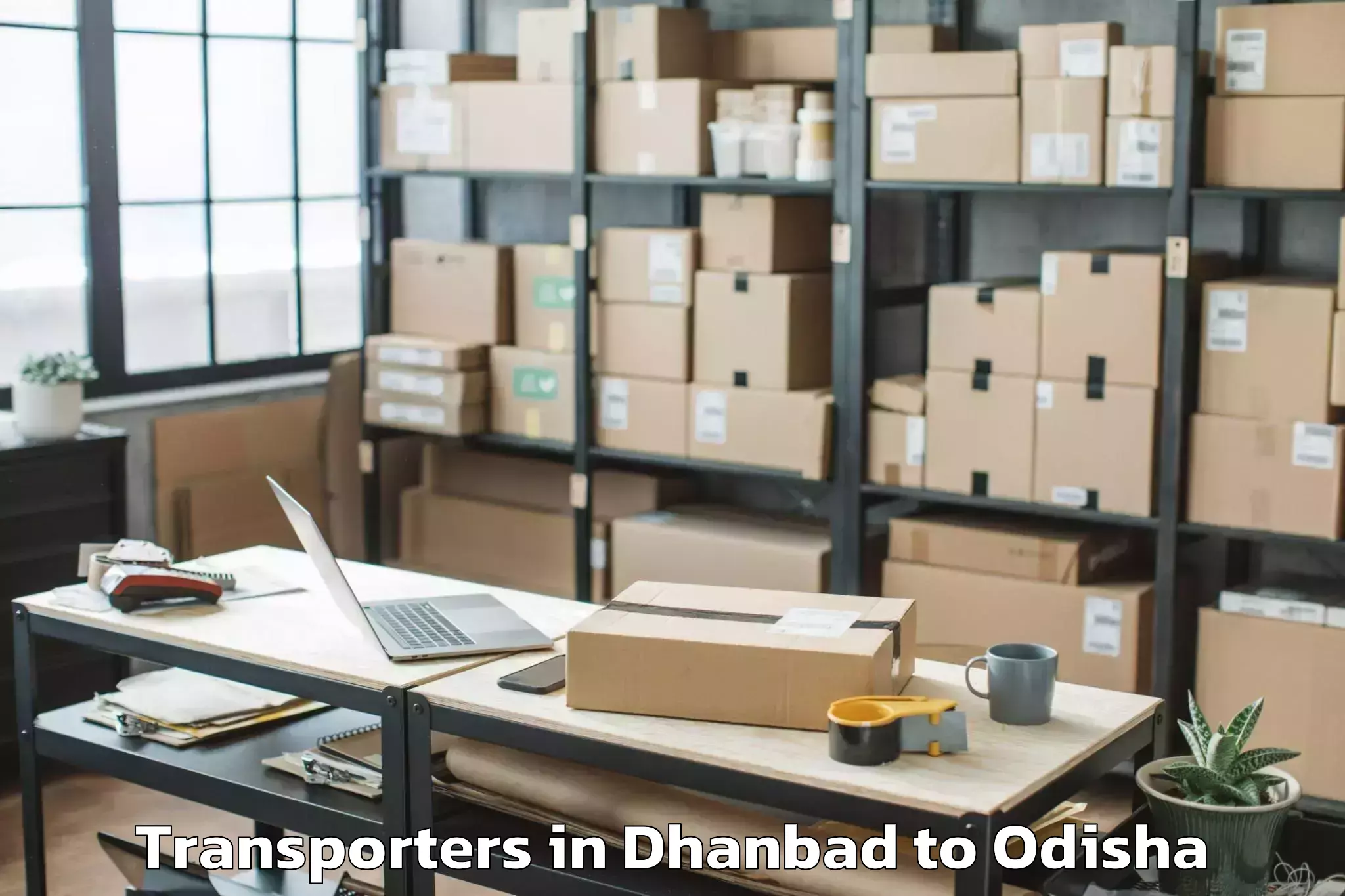 Book Dhanbad to Athagad Transporters Online